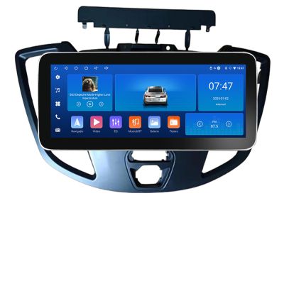 Navigatie Ford Transit 2015-2020 Edotec 4+64 12.3 inch Incell 1K android Wifi 5Ghz gps internet  kit-turneo-custom