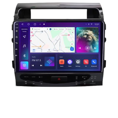 Navigatie Toyota Land Cruiser V8 L200 2009-2020 QLED 2K Octa core 4+32 DSP 360 Optic FHD internet gps radio carplay android auto kit-381-type-b+EDT-E410-2K