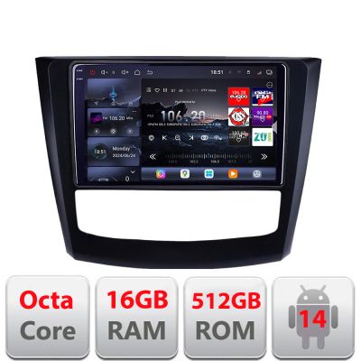 Navigatie Renault Kadjar facelift 2019-2022 Qled 2K Octa Core 12+256GB LTE 4G DSP Wifi 5Ghz android auto carplay radio gps internet kit-9030-facelift+EDT-E810-2K
