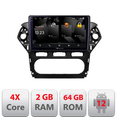 Navigatie Ford Mondeo 2010-2014 5230-MONDEO-CLIMA Android Ecran 720P Quad Core 2+64 carplay android auto