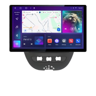 Navigatie dedicata Edonav Citroen C1 Peugeot 107 Toyota Aygo 2005-2014, Ecran 2K QLED 13",Octacore,4Gb RAM,32Gb Hdd,4G,360,DSP,Carplay,Bluetooth V1