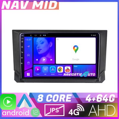 Navigatie Seat Ibiza 2017 KIT IBZ EDOTEC-LITE Android Ecran 720P Octa Core 4 64 Carplay