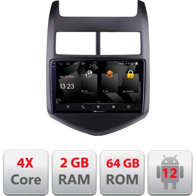 Navigatie Chevrolet Aveo 2010-2013 5230-AVEO10 Android Ecran 720P Quad Core 2+64 carplay android auto
