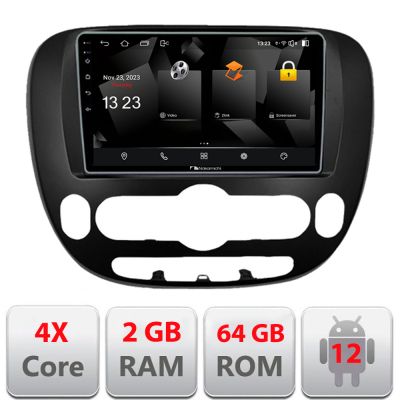 Navigatie Kia Soul 2014-2019 Android radio gps internet quad core 2+64 carplay android auto