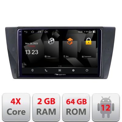 Navigatie BMW Seria 3 E90 5230-095 Android Ecran 720P Quad Core 2+64 carplay android auto