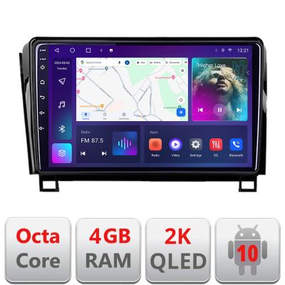 Navigatie Toyota sequoia intre anii 2008-2017 Android Octa Core Ecran 2K QLED GPS 4G 4+32GB 360 KIT-sequoia+EDT-E410-2K