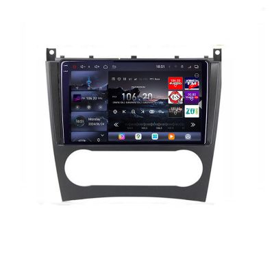 Navigatie Mercedes Clasa C W203 2001-2008 facelift Edotec Kit-093 cu Android Radio Bluetooth Internet 8 core QLED 2K 12+256GB 360GB