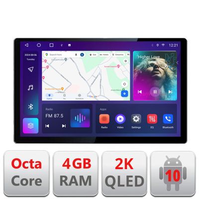 Navigatie dedicata Iveco Daily  2019-  Edonav ecran 13" 2K 4+32 Android Waze USB Navigatie 4G 360 Toslink Youtube Radio KIT-da