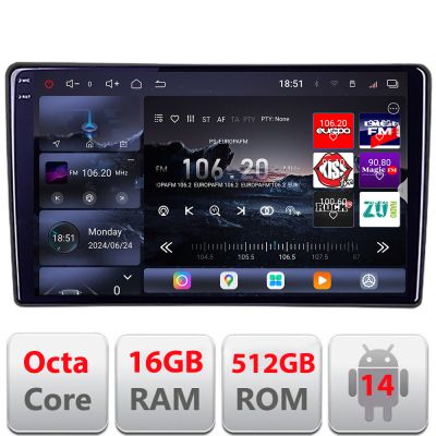 Navigatie VW Touareg 2002-2010 Android radio gps internet 8 core QLED 2K 12+256GB 360 Edotec