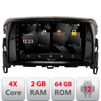 Navigatie Mitsubishi Eclipse Cross 2017- Android radio gps internet quad core 2+64 carplay android auto