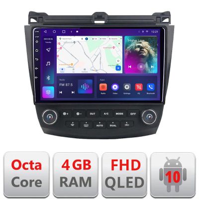 Navigatie Honda Accord 2004-2008 B-ACCORD Android Ecran QLED octa core 4+64 carplay android auto KIT-ACCORD+EDT-E310V3
