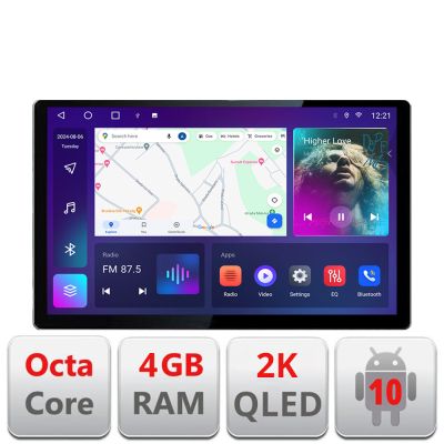 Navigatie dedicata Toyota 2DIN N-TY2DIN Edonav ecran 13" 2K 4+32 Android Waze USB Navigatie 4G 360 Toslink Youtube Radio KIT-T