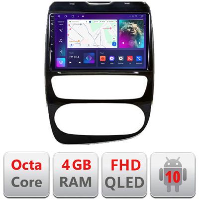 Navigatie Renault Clio 4 V2 B-468 Android Ecran QLED octa core 4+64 carplay android auto KIT-468+EDT-E310V3