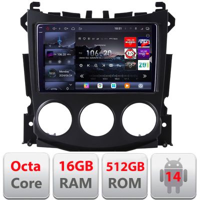 Navigatie Nissan 370Z 2008-2012 Android radio gps internet 8 core QLED 2K 12+256GB 360 Edotec