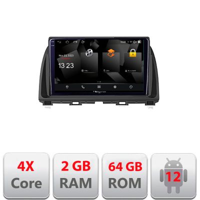 Navigatie Mazda CX-5 2012-2016 5230-212 Android Ecran 720P Quad Core 2+64 carplay android auto