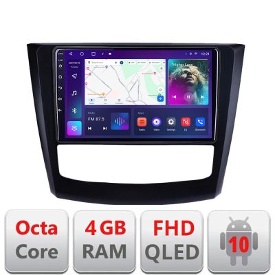 Navigatie Renault Kadjar facelift 2019-2022 dedicata Android QLED octa core 4+64 4G DSP FHD carplay android auto radio gps internet Android kit-9030-facelift+EDT-E310v3