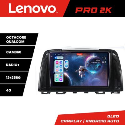 Navigatie Mazda 6 2013-2017 Lenovo Kit-223 8 core QLED 2K 12+256 360 Android Waze USB Navigatie Internet Youtube Radio
