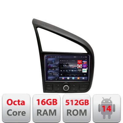 Navigatie Audi R8 2006-2014 Android radio gps internet 8 core QLED 2K 12+256GB 360 Edotec