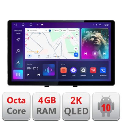 Navigatie dedicata Renault Megane 3 N-145 Edonav ecran 13" 2K 4+32 Android Waze USB Navigatie 4G 360 Toslink Youtube Radio KIT