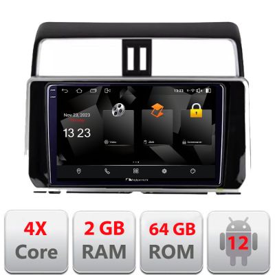 Navigatie Toyota Prado J150 2018- 5230-1065 Android Ecran 720P Quad Core 2+64 carplay android auto