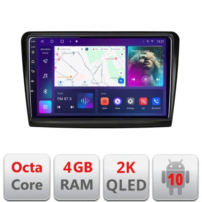 Navigatie Skoda Superb 2 C-SUPERB2 Android Octa Core Ecran 2K QLED GPS 4G 4+32GB 360 KIT-SUPERB2+EDT-E410-2K