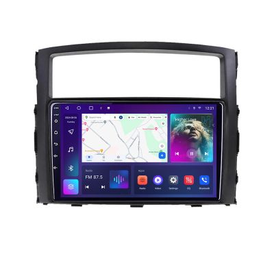 Navigatie Mitsubishi Pajero C-452 Android Octa Core Ecran 2K QLED GPS 4G 4+32GB 360 KIT-452+EDT-E409-2K