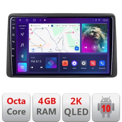 Navigatie Dacia Duster 2018- C-199 Android Octa Core Ecran 2K QLED GPS 4G 4+32GB 360 KIT-199+EDT-E410-2K v1