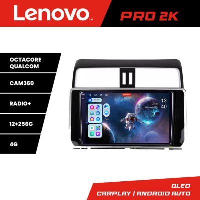 Navigatie Toyota Prado J150 2018- Lenovo Kit-1065 8 core QLED 2K 12+256 360 Android Waze USB Navigatie Internet Youtube Radio