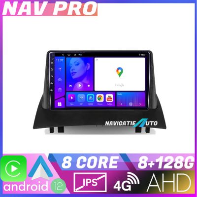 Navigatie Renault Megane 2 KIT 098 EDOTEC-LITE Android Ecran 720P Octa Core 8 128 Carplay