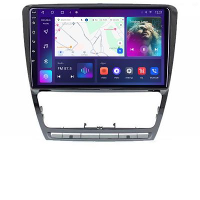 Navigatie Skoda Octavia 2 2005-2013 Manual C-005 Android Octa Core Ecran 2K QLED GPS 4G 4+32GB 360 KIT-005+EDT-E410-2K