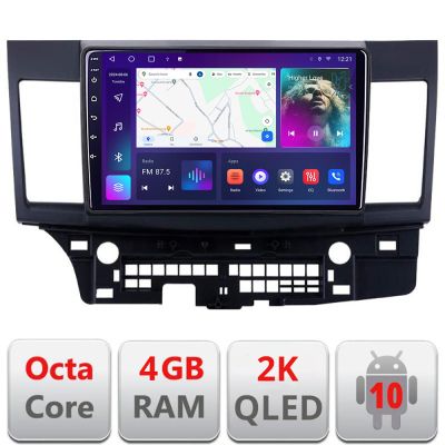 Navigatie MITSUBISHI LANCER Android Octa Core Ecran 2K QLED GPS 4G 4+32GB 360 KIT-037+EDT-E410-2K