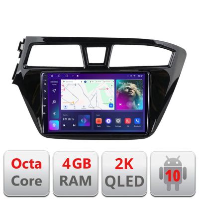 Navigatie Hyundai i20 2015-2018 C-517 Android Octa Core Ecran 2K QLED GPS 4G 4+32GB 360 KIT-517+EDT-E409-2K