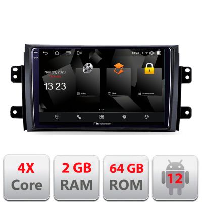 Navigatie Suzuki SX4 2006-2013 5230-124 Android Ecran 720P Quad Core 2+64 carplay android auto