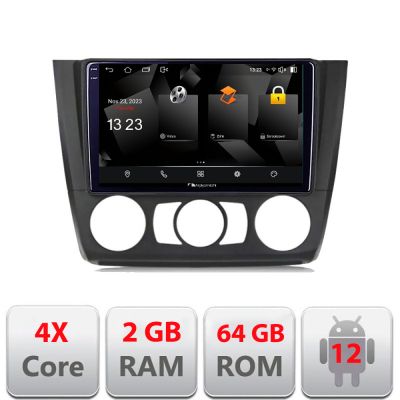 Navigatie BMW Seria 1 E87 2007-2011 clima manuala 5230-bmw117-manual Android Ecran 720P Quad Core 2+64 carplay android auto