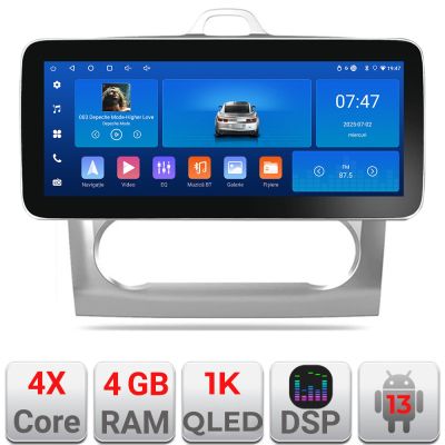 Navigatie Ford Focus clima automata K-140-automatic Edotec 4+64 12.3 inch Incell 1K android Wifi 5Ghz gps internet