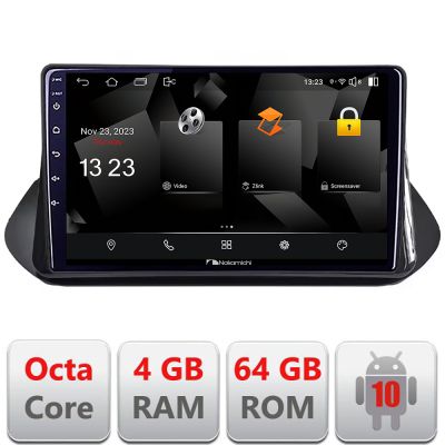 Navigatie Nissan X-trail 2021- Nakamichi NAM5510 Qled Octa Core 720p 4+64 DSP 360 camera carplay android auto