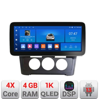 Navigatie Citroen C4 cu clima manuala 2015-2018 K-C4-AC Edotec 4+64 12.3 inch Incell 1K android Wifi 5Ghz gps internet et GPS W