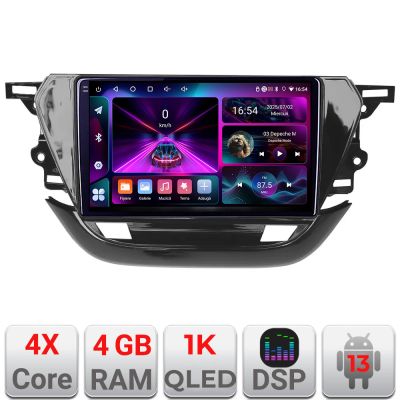 Navigatie Opel Corsa F 2019- Android radio gps internet 4+64 InCell Display 1K KIT-corsa-f+EDT-E209-RK