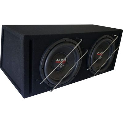 Subwoofer pasiv cu incinta, Audio System, 2000 W RMS, 3000 W MAX, difuzoare 2 x 12", SPL bass reflex