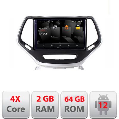 Navigatie Jeep Cherokee 2014-2019 5230-248 Android Ecran 720P Quad Core 2+64 carplay android auto
