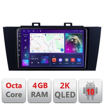 Navigatie Subaru Outback 2014-2019 sau Subaru XV 2017-2018 C-OUTBACK5 Android Octa Core Ecran 2K QLED GPS 4G 4+32GB 360 KIT-OUTBACK5+EDT-E409-2K