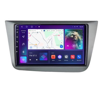 Navigatie Seat Leon 2005-2012 C-leon05 Android Octa Core Ecran 2K QLED GPS 4G 4+32GB 360 kit-leon5+EDT-E409-2K