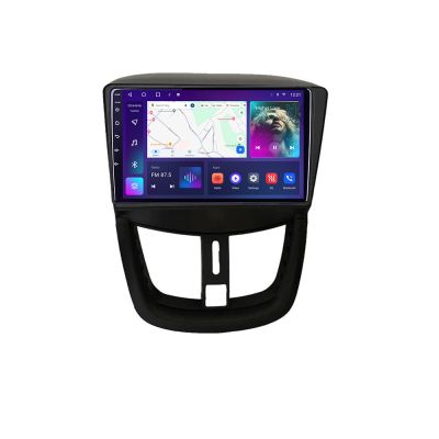Navigatie Peugeot 207 C-PE01 Android Octa Core Ecran 2K QLED GPS 4G 4+32GB 360 KIT-PE01+EDT-E409-2K