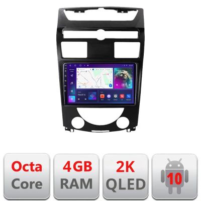 Navigatie Ssang Yong Rexton 2006-2013 C- rexton07 Android Octa Core Ecran 2K QLED GPS 4G 4+32GB 360 kit-rexton07+EDT-E410-2K