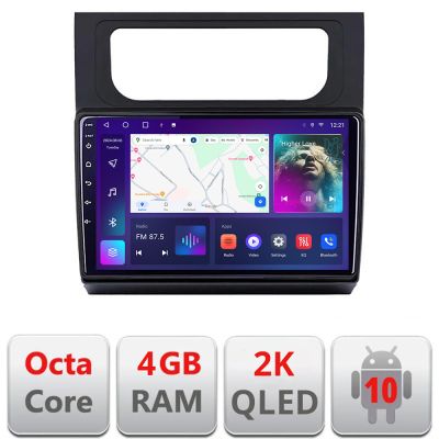 Navigatie VW Touran 2010-2016 C-touran3 Android Octa Core Ecran 2K QLED GPS 4G 4+32GB 360 kit-touran3+EDT-E410-2K