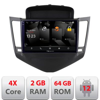 Navigatie Chevrolet Cruze 5230-045 Android Ecran 720P Quad Core 2+64 carplay android auto