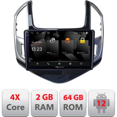 Navigatie Chevrolet Cruze 2013- 5230-1267 Android Ecran 720P Quad Core 2+64 carplay android auto