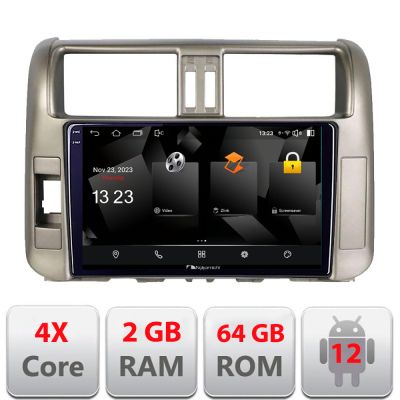 Navigatie Toyota Prado 2010-2013 5230-347 Android Ecran 720P Quad Core 2+64 carplay android auto