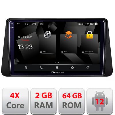 Navigatie Nissan Micra intre anii 2014-2019 Android Ecran 720P Quad Core 2+64 carplay android auto