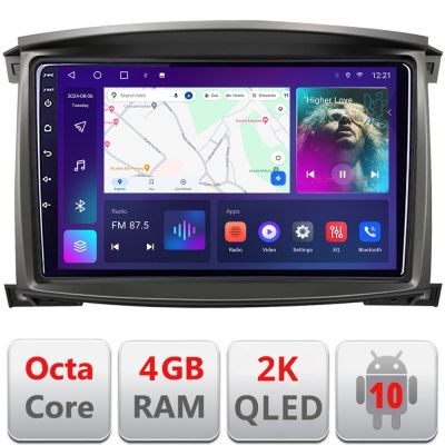 Navigatie Toyota Land Cruiser L100 2002-2006 Android ecran Qled 2K Octa core 4+32 KIT-L105-automatic+EDT-E410-2K